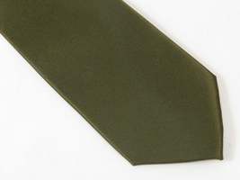 Men's Satin Silky Tie Hankie Set J.Valintin Private Collection R70 Olive Green image 3
