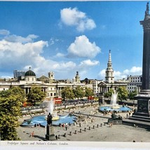 c1960s Trafalgar Square Nelson Column London UK John Hinde Jumbo Postcard 6x9in - £14.99 GBP