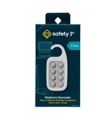 Safety First Medicine Reminder 2 Pack, Grey Color NIB - $11.29