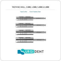 TREPHINE DRILLS IRRIGATION DENTAL IMPLANT SURGERY INSTRUMENTS 4 SIZES *CE*  - £13.76 GBP+