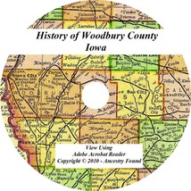 1904 History of Sioux City and Woodbury County Iowa IA - £4.64 GBP