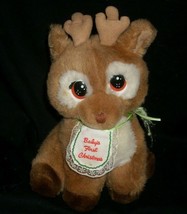 Vintage 1988 Applause Itty Bitty Baby 1 Christmas Reindeer Stuffed Animal Plush - £33.98 GBP
