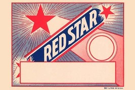 Red Star Broom Label - $19.97