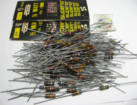 Assorted Resistor 1/2W Carbon Composition Grab-Bag - NOS Qty 100 - $11.39