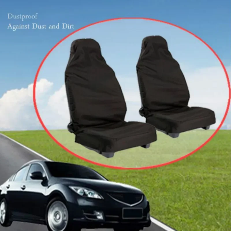 2PCS/1Pair Car Front Seat Protector Cover Heavy Duty Auto Universal Waterproof - £11.45 GBP