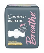 Carefree Breathe Ultra Thin Pads Regular Absorbency, 16 Count Each, 2 Pack - $21.99