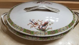 Hertel Jacob &amp; Co. HJ&amp;Co Bavaria Germany Covered Oval Vegetable Casserole Dish - $9.99