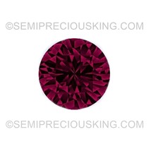 Natural Ruby 1mm Round Diamond Facet Cut VVS Clarity Burgundy Color Loose Precio - £2.50 GBP