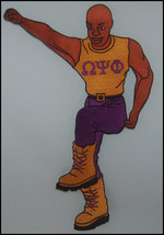 Omega Psi Phi Fraternity Stepper Embroidered Appliqué Patch 2.5&quot; - £5.14 GBP