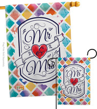 Mr & Mrs - Impressions Decorative Flags Set S115112-BO - £45.93 GBP