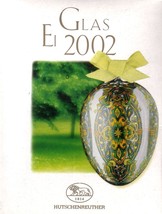  Hutschenreuther 2002 Crystal Egg Christmas Tree Ornament Hand Blown- New In Box - $3.96