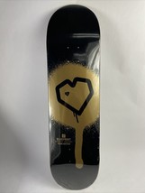 BLUEPRINT skateboards deck 8.5&quot; RARE quality Spray Heart Black Gold - £31.96 GBP