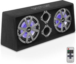 Pyle PLBS102LE 10" Dual Car Subwoofer Box System (Open Box) - $148.49