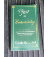 Emily Post on Entertaining Elizabeth Post Paperback Book 1987 Vintage Et... - $10.92 CAD