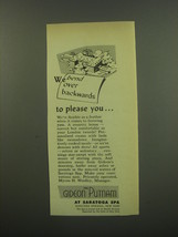 1949 The Gideon Putnam Hotel Ad - We bend over backwards to please you - £14.57 GBP