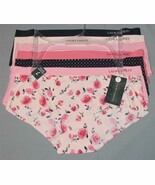 7 Laura Ashley Roses Polka Dots Solids Stripes No-Show Hipster Panties W... - $64.26 CAD
