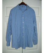 Tommy Hilfiger Men&#39;s Shirt White Blue Checkered 16.5 34/35 Regular Fit (... - £11.64 GBP