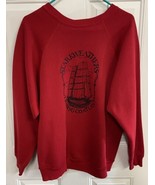 Starkweather Trading Company Wool Blend  Atlanta Mens XL Red Pullover Cr... - £8.74 GBP