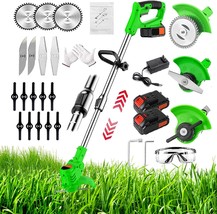 Weed Wacker, Cordless Electric Weed Wacker Trimmer,, And Yard (Green). - $89.93