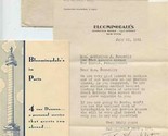 Bloomingdale&#39;s New York Letter &amp; Envelope 1931 In Paris Service Amiche B... - £45.18 GBP