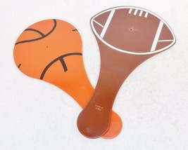 12 Team Spirit Plastic Sport Ball Paddles ~ Soccer,Basketball or Footbal... - £10.35 GBP