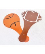 12 Team Spirit Plastic Sport Ball Paddles ~ Soccer,Basketball or Footbal... - £10.18 GBP