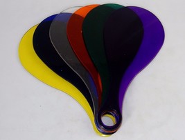 Box Lot 12 Plastic Paddles, Transparent, Ping Pong, Paddleball, Auction ... - $12.95