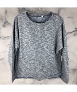 GAP | Women&#39;s Pullover Solid Crew Neck Sweater Size M Light Blue Cotton - $264.62 MXN