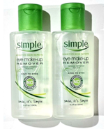 2 Pack Simple Sensitive Skin Experts Eye Makeup Remover Removes Waterpro... - $41.49 CAD