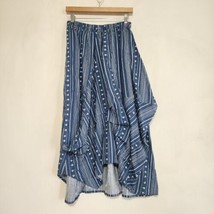 Dress to Kill Skirt Blue White Lagenlook Jane Mohr Size 2 Floral Stripes - $147.51