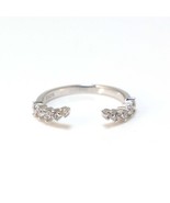 White CZ Ring 925 Sterling Silver Cubic Zirconia Gemstones Ring Gemstone... - £18.87 GBP