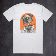 Stylish Pug Mugshot  - Graphic Tee #0076 - £11.56 GBP