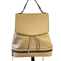 Cute Backpack Womens Used Polyurethane Beige - £15.32 GBP
