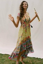 Nwt Anthropologie Arianna HIGH-LOW Maxi Dress By Bhanuni 0 - £96.73 GBP