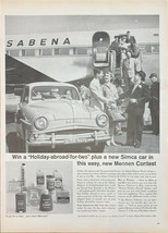 Vintage Mennen 1959 Print Ad Mennen&#39;s Win A Trip Abroad Plus A New Simca... - $6.49