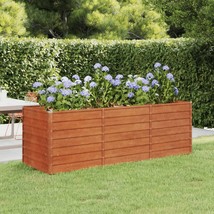 vidaXL Large Corten Steel Raised Garden Bed for Large Spaces - $5,747.21 MXN