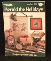 Leisure Arts Cross Stitch Christmas Patterns #515: Herald the Holidays 1987  - $5.23