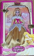 Disney Princess Aurora Porcelain Doll Brass Key Sleeping Beatuy Rare Enchanted - £78.59 GBP