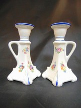 Set of 2 Ceramic Candle Holders, Made in Slovakia, Numbered, VINTAGE - £19.78 GBP