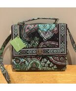 Vera Bradley Blue Rhapsody Julia Bag Turn Lock Top Handle Square NWT Pai... - $49.49