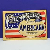 Vintage label soda ephemera advertising manchester duckworth crema ameri... - £7.68 GBP