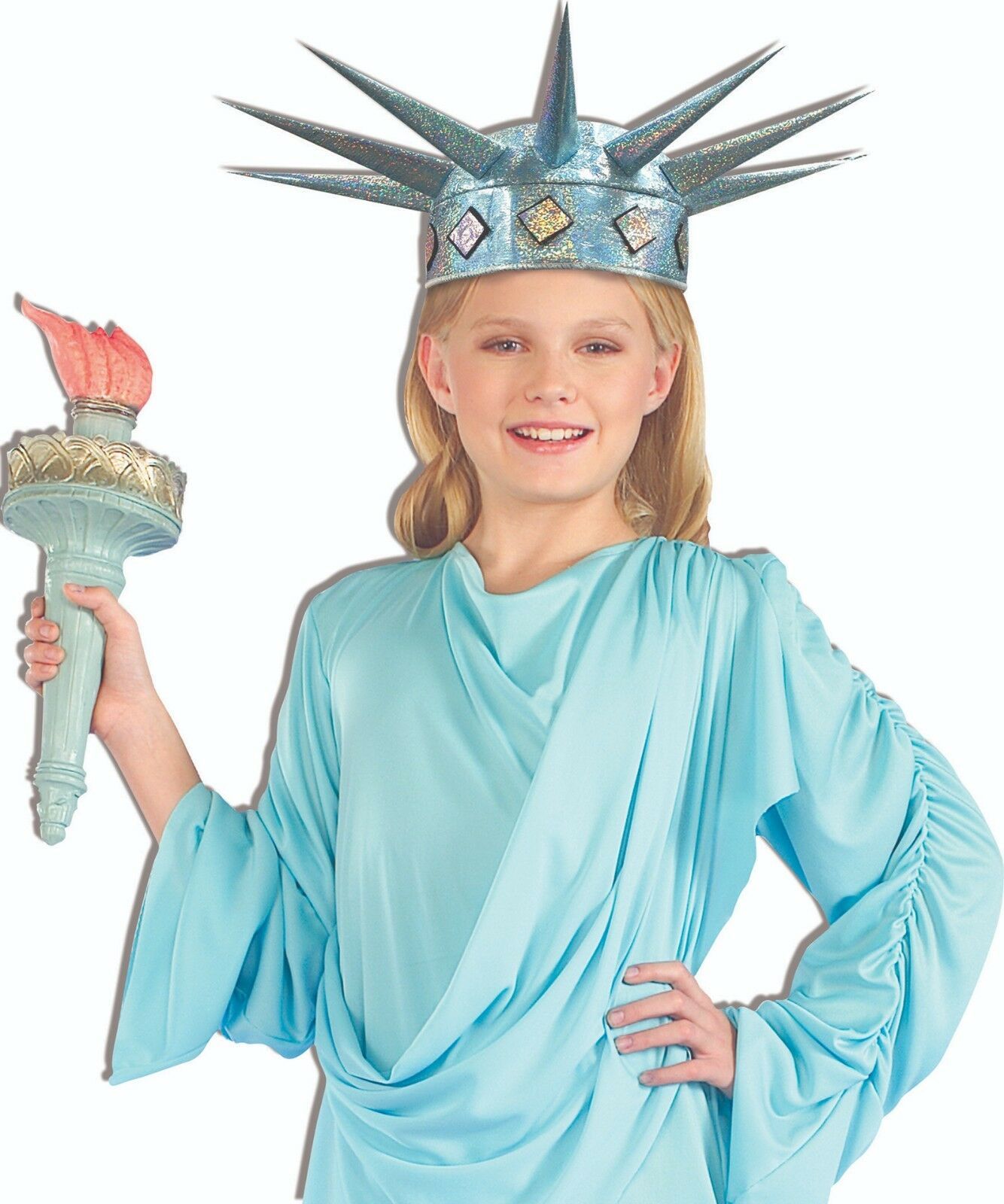 LIL MISS LIBERTY TIARA STATUE OF LIBERTY HEADPIECE CHILD COSTUME