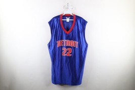 Vintage Mens XL Tayshaun Prince Detroit Pistons Basketball Jersey Blue #22 - £42.53 GBP