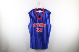 Vintage Mens XL Tayshaun Prince Detroit Pistons Basketball Jersey Blue #22 - £40.66 GBP