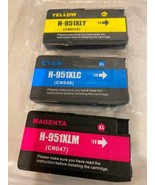 3 Replacement Ink Cartridges H-951XLY ,H951XLM and H951XLC  New/ - $17.46 CAD