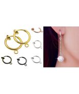 2 Pieces Clip On Hoops,Earrings Finding Connectors,½&quot;or 13mm,⅝&quot; or 15mm - $4.09 CAD+