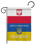 Poland Stand With Ukraine Garden Flag Cause 13 X18.5 Double-Sided House ... - £15.96 GBP