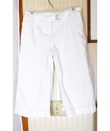New York &amp; Co. Women&#39;s Capri Pants Size 6 White Denim - 100% Cotton - £11.07 GBP