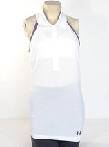 Under Armour White Fitted Halter Sleeveless Polo Shirt UPF 30+ Women&#39;s NWT - $54.99