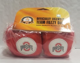 Ohio State Buckeyes 3&quot; Fuzzy Dice - NCAA - $11.63
